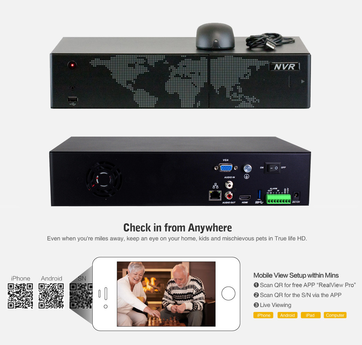 32 Channel NVR (32) 5MP 1920P 4X Motorized Zoom PoE IP Security Camera System
