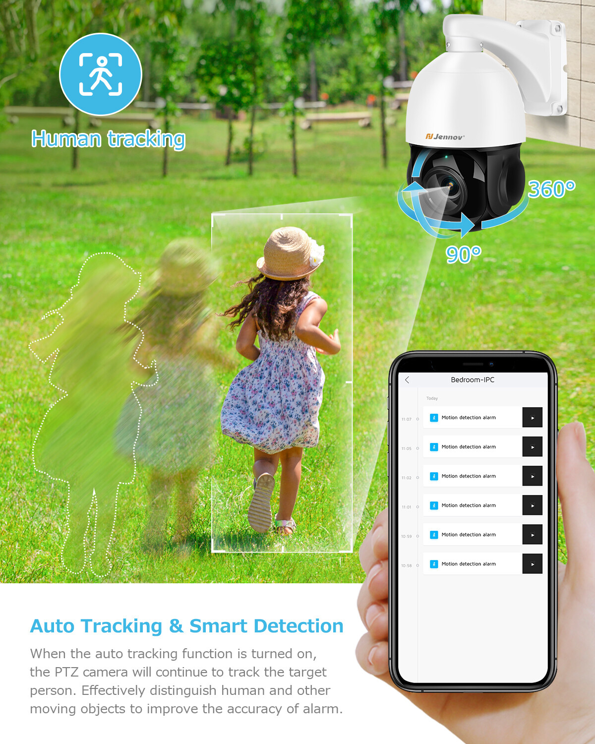 4K 8MP POE Security Camera IP Camera 360° View 2-Way Audio Night Vision