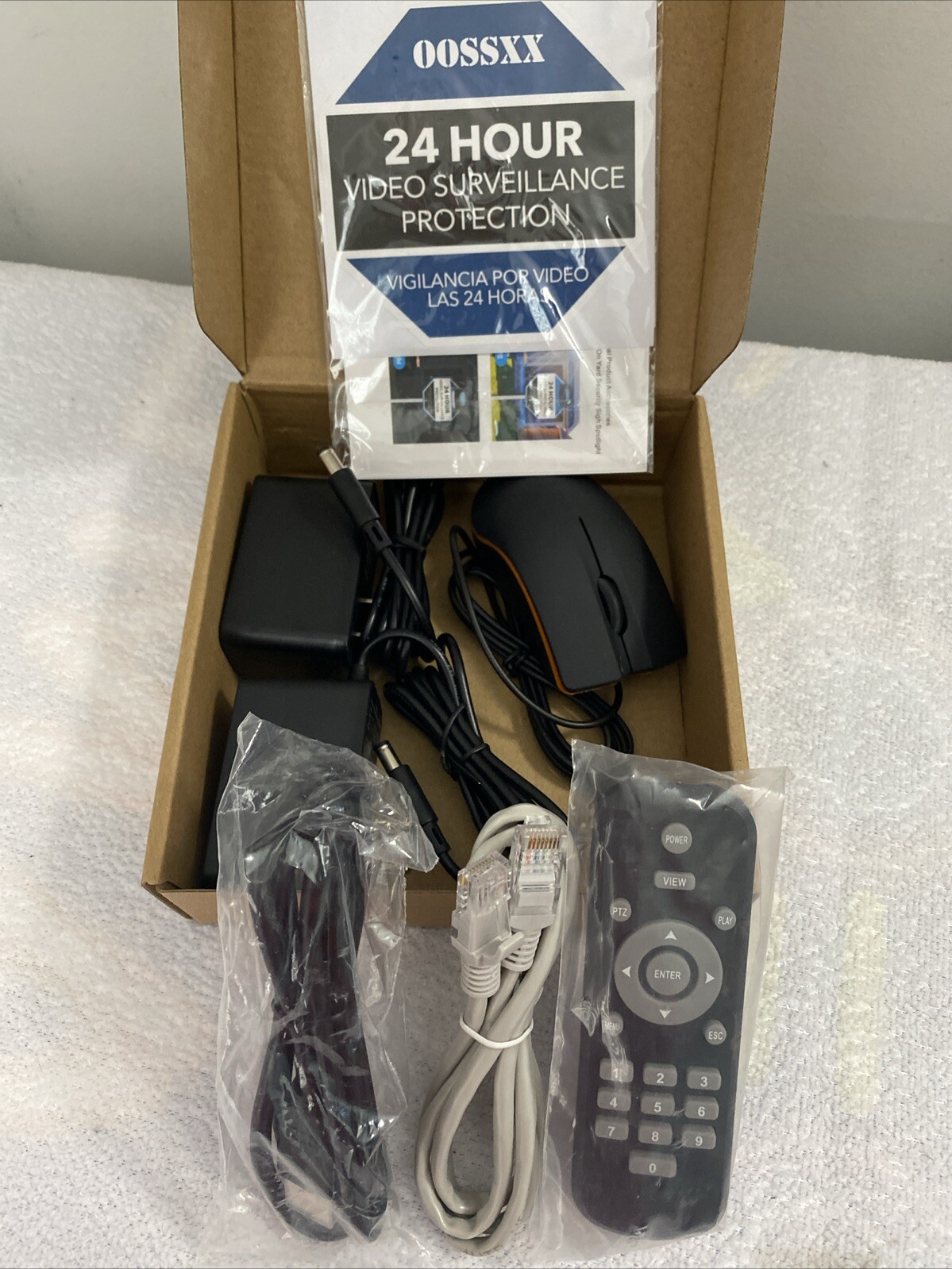 OOSSXX PoE+ DVR + 6 Cameras Set Why 8.0 Mega (4K) 25/30 FPS Network Camera Range