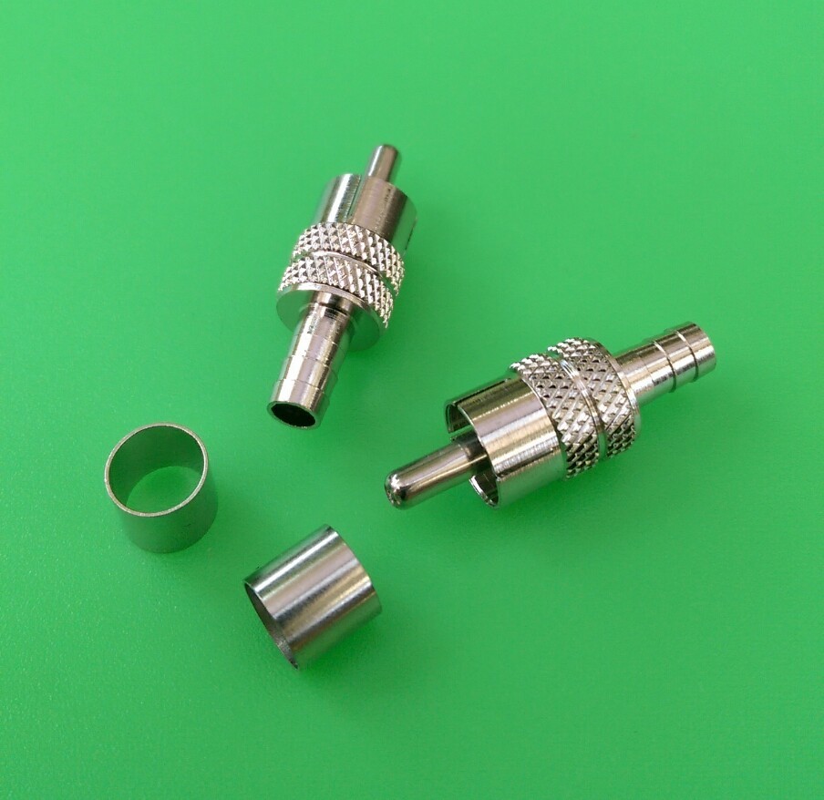(100 PCS) RCA RG59 CRIMP-ON CONNECTOR – USA Seller