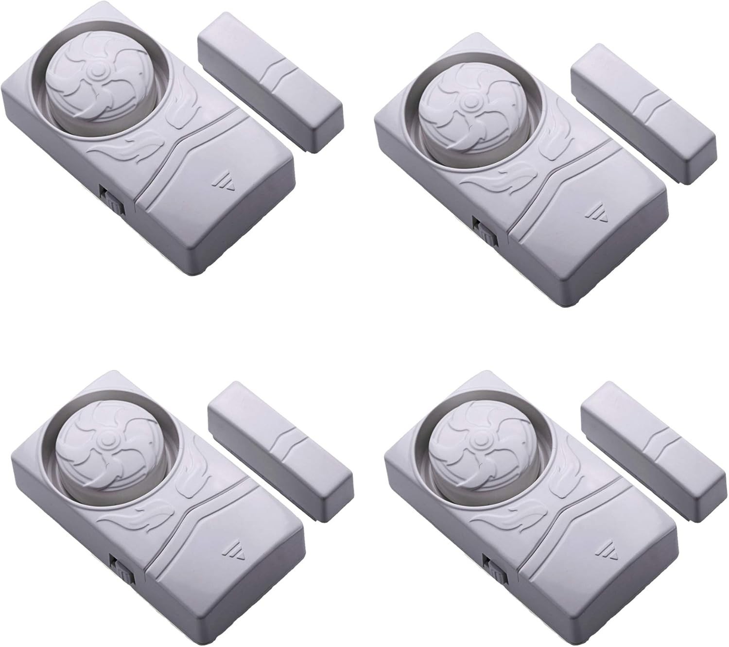 Child & Home Safety Wireless Alarm – Pack of 4 Loud 110dB Magnetic Door Sensors