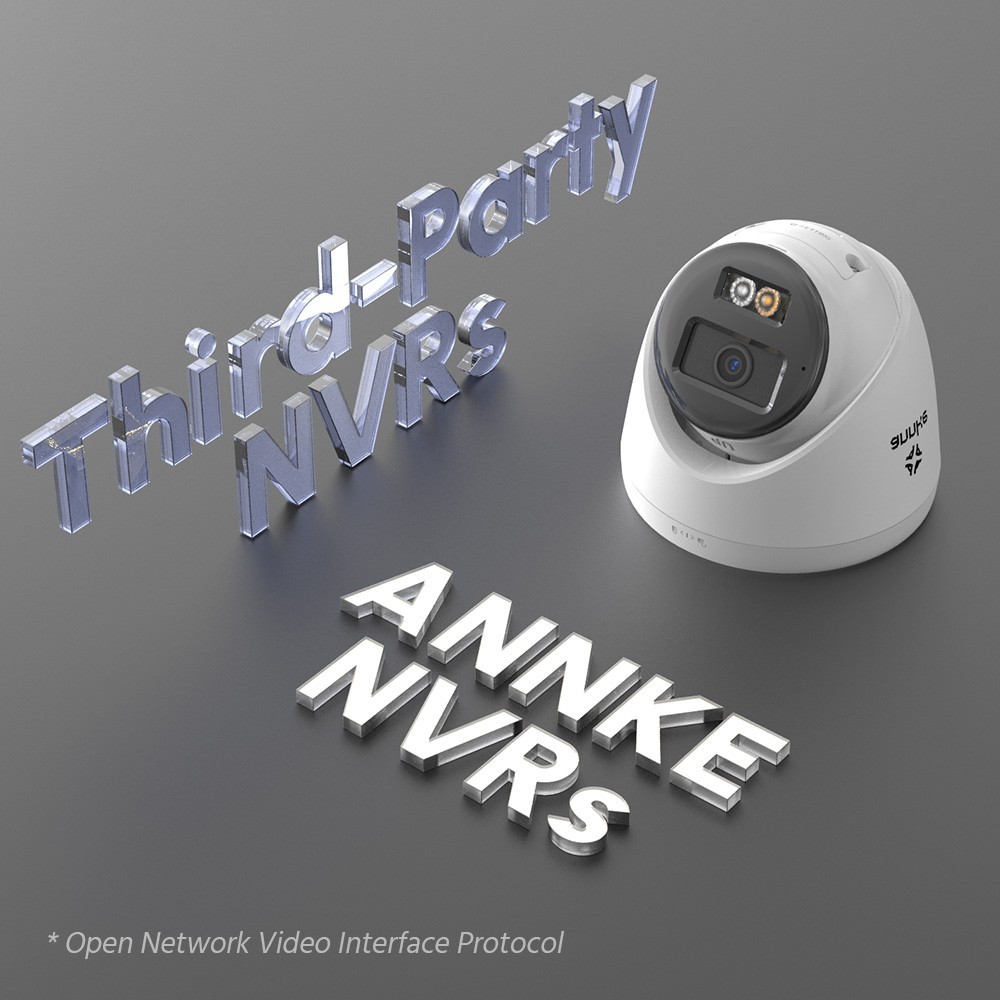 ANNKE C500X 3K PoE Outdoor AI Color Night Vision Security Camera Two Way Audio