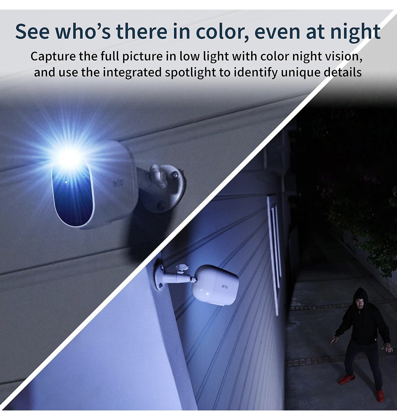 Arlo Essential Spotlight Indoor Outdoor 1080p HD Wireless Camera – Pack of 3…