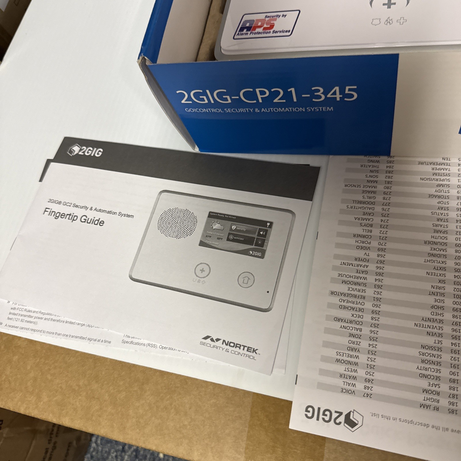 2GIG 2GIG -CP21-345E Security and Home Automation Control Panel