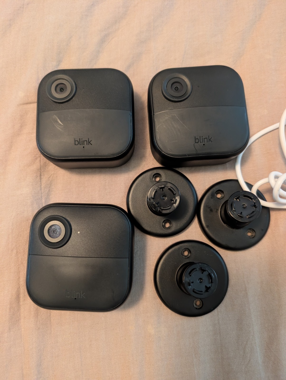 Blink Wi-Fi Video Doorbell + 7 Cameras w/ Sync Module, 1080p, Alexa