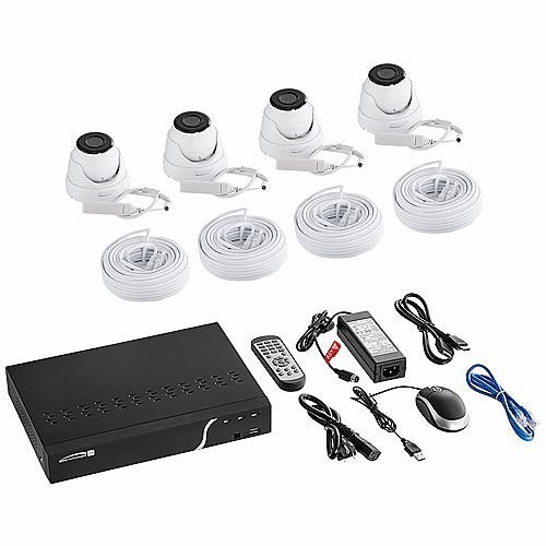 Speco ZIPK4N1 5-Piece Surveillance Kit w/ 4x5MP IP Cameras + 1×4-Channel NVR 1TB