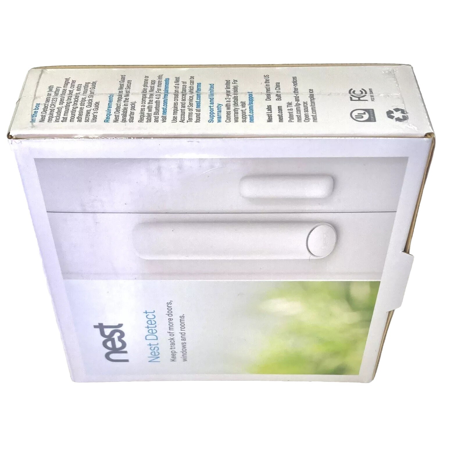 Google Nest Detect Sensor for Doors,Windows,Motion,H1100WES NIB Sealed,Free Ship