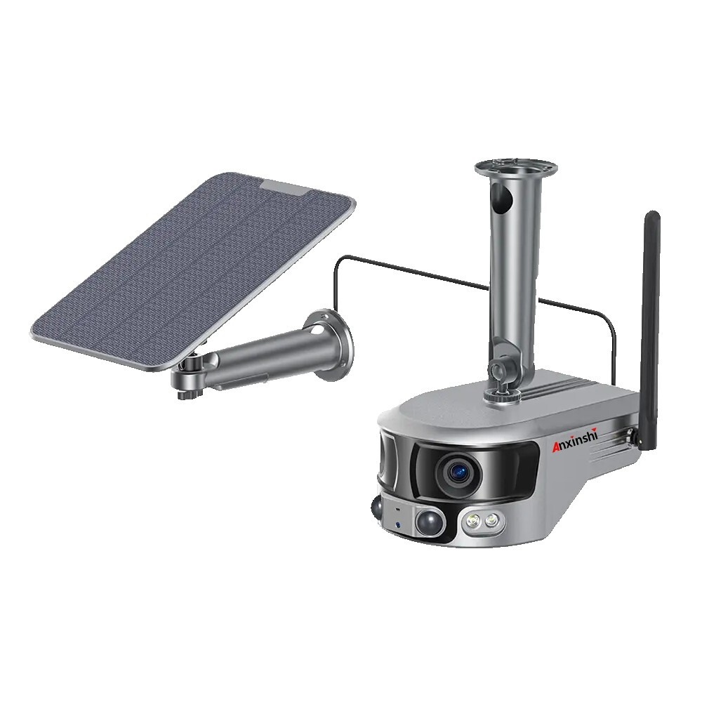 4K 8MP 180° Ultra Wide View Angle 4G Solar Security Camera Outdoor WIFI