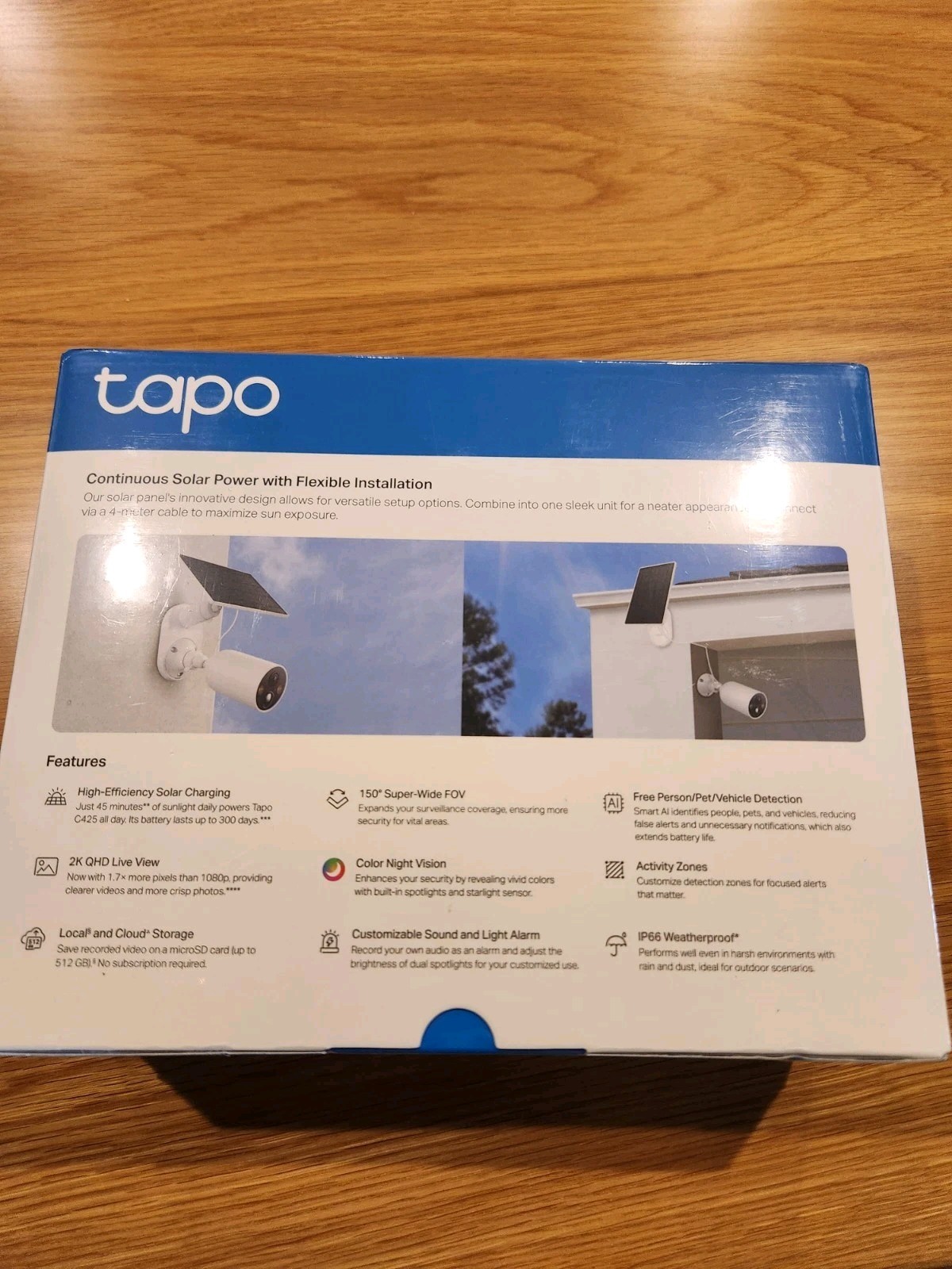 TP-LINK Tapo C425 Kit Solar-Powered Security Camera Kit 2K QHD – BRAND NEW
