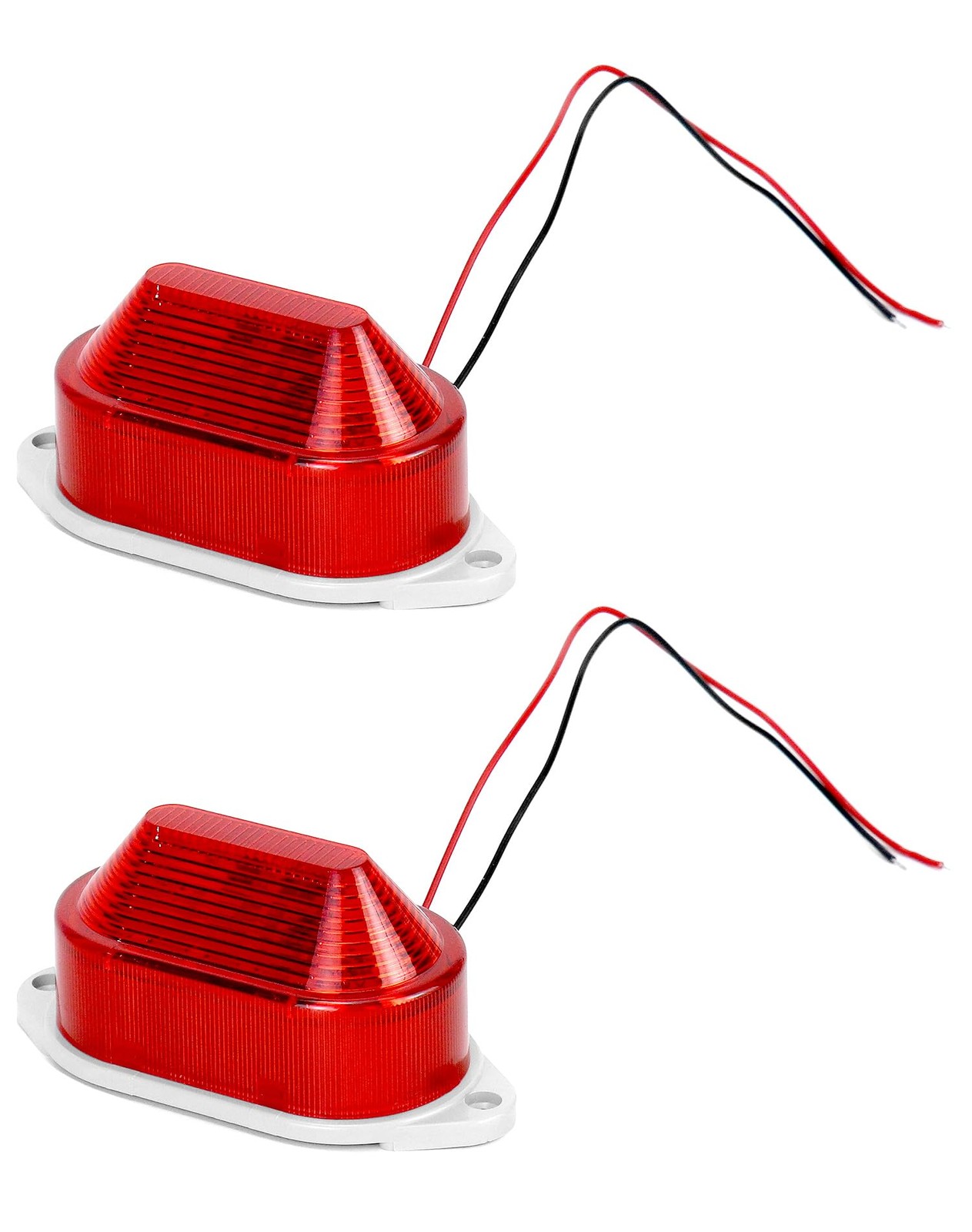 AC110V 120V Industrial Strobe Siren Alarm Warning Light – Red 110 dB Loud S…
