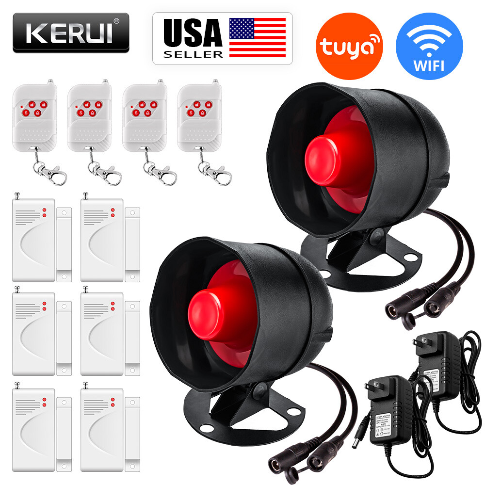 KERUI Wireless WiFi Alarm System Siren Smart Home Security Burglar Tuya APP Kit