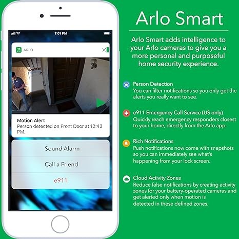 Arlo Add-on Camera Motion Detection Night vision HD Video – Scratch & Dent