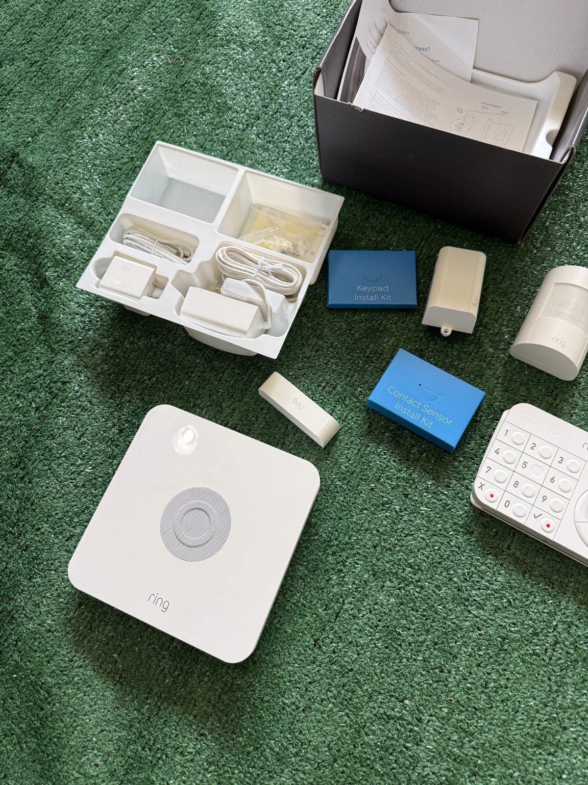 RING Security Lot Base StationUS Home White W/ Key Pad 4HB1U90EN0 *USED*