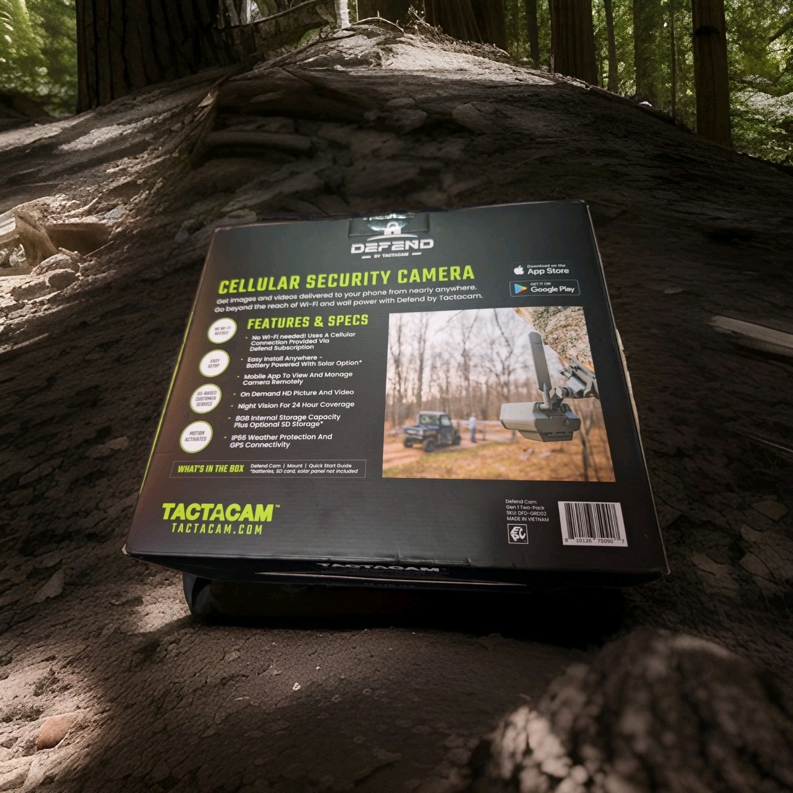Tactacam Defend Battery Solar Cellular Security Camera 2 Pack Brand NEW In BOX