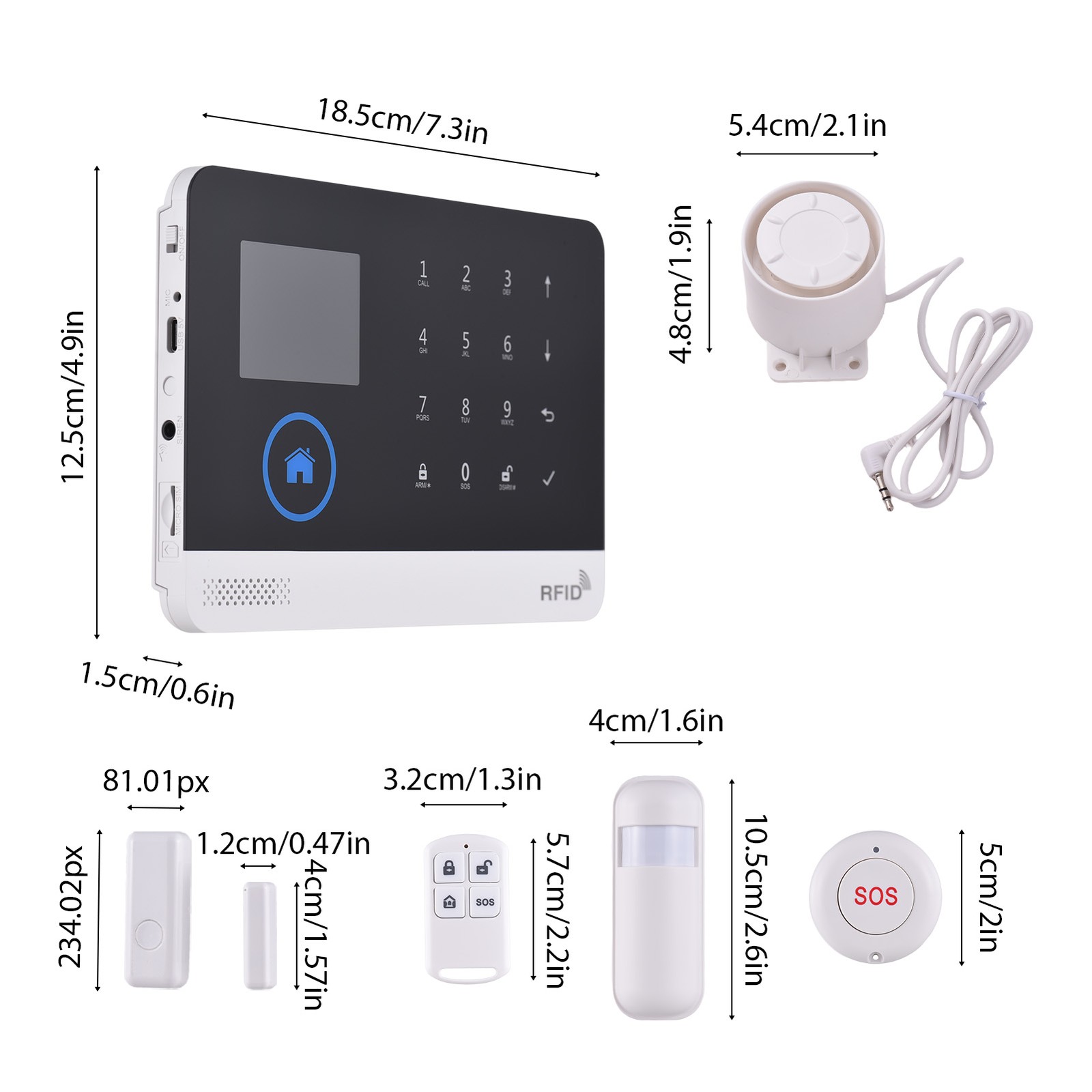 4G WiFi Wireless Home Alarm System DIY Smart Wireless Alarm System With TY GNQX