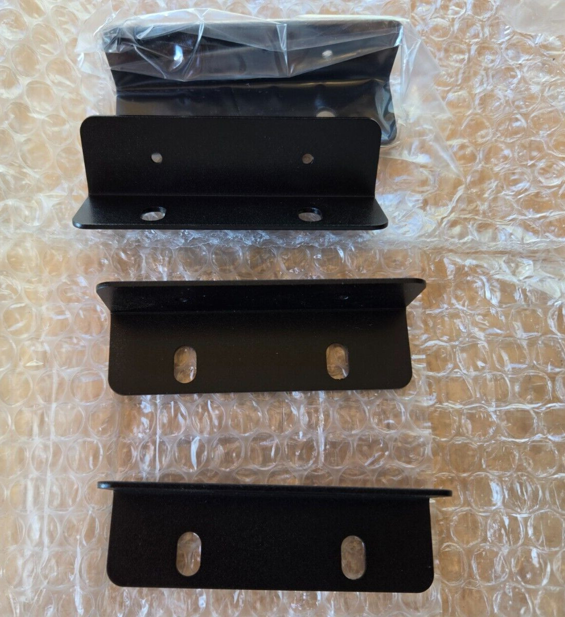 Lot of 4 Unbranded Mounting Brackets For DVR / NVR (Camera) System 3 1/2″ Black