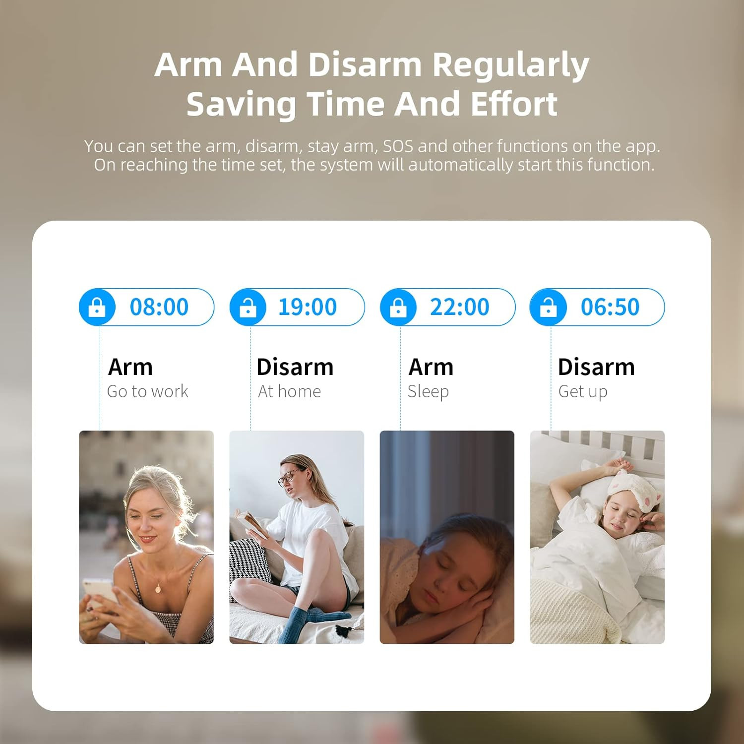 Home Security Systems for House, Wireless Home Security Alarm System, Door/Windo