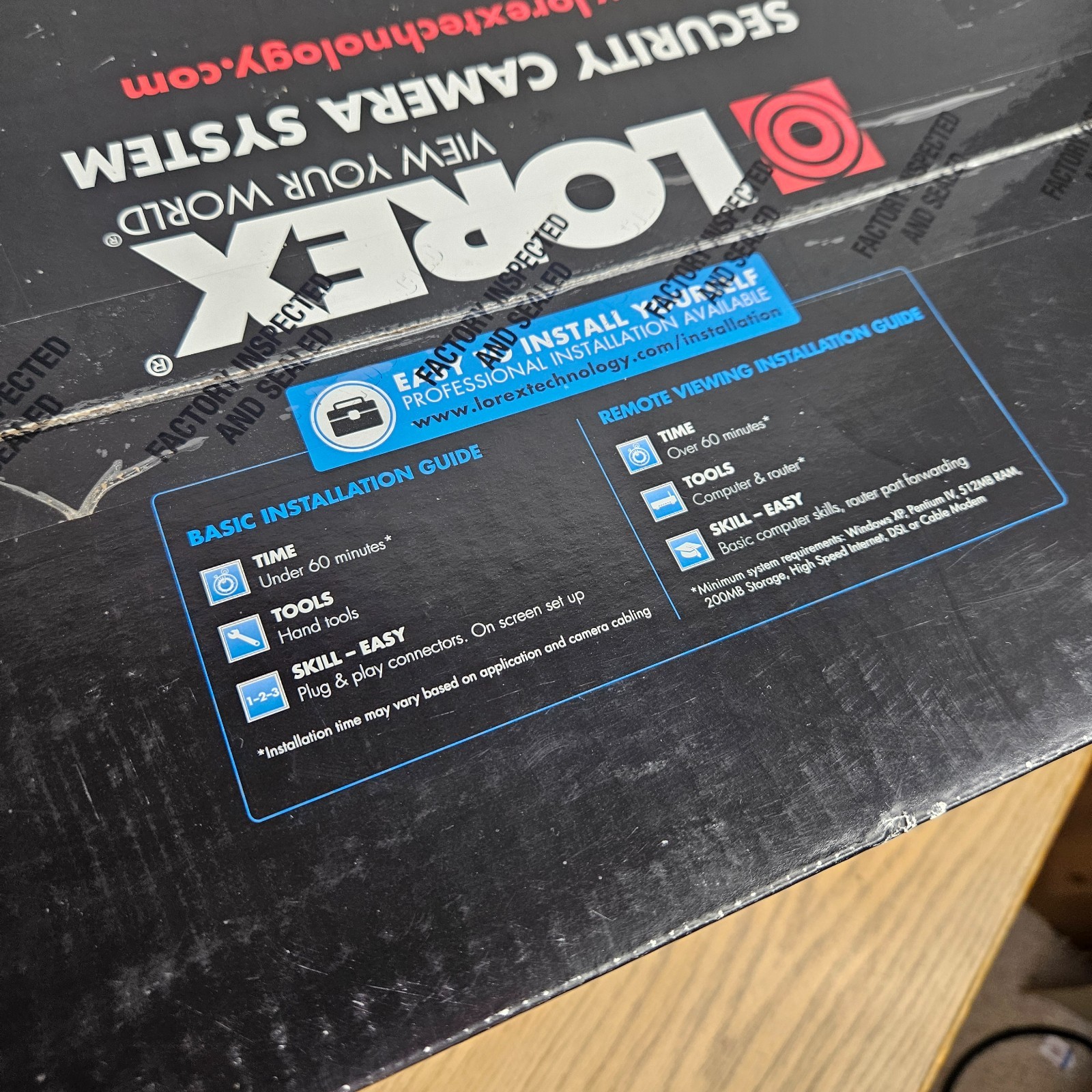 NEW LOREX LH010 Digital Video Recorder 500GB W/ 4x NEW CVC7572PK4B Cameras