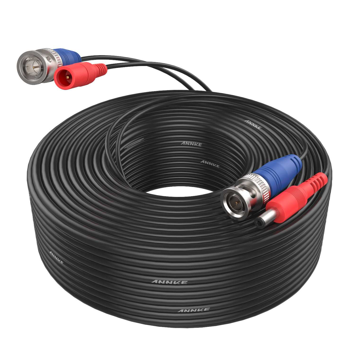 ANNKE 60/100ft CCTV Video BNC Extension Wire Cord Security Camera DC Power Cable