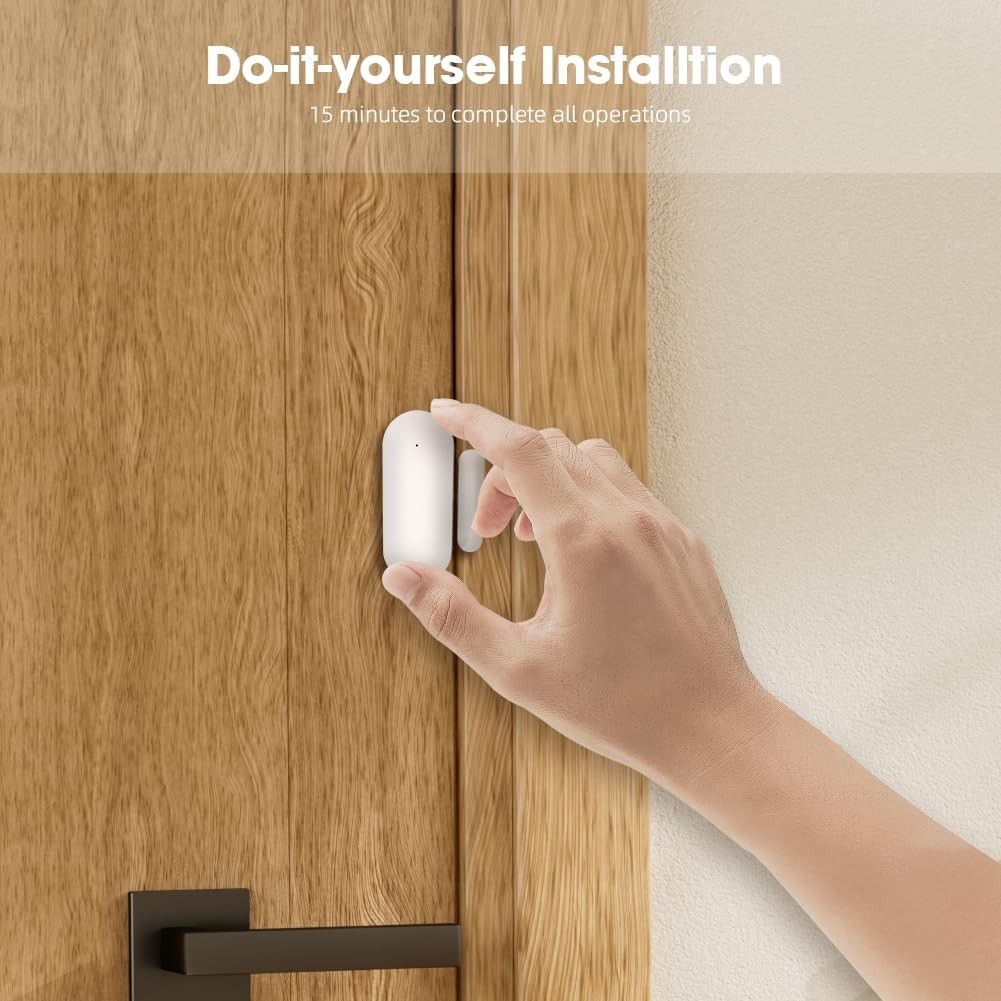 Secure Your Home Effortlessly: 8-Piece Wireless Security System with App Control