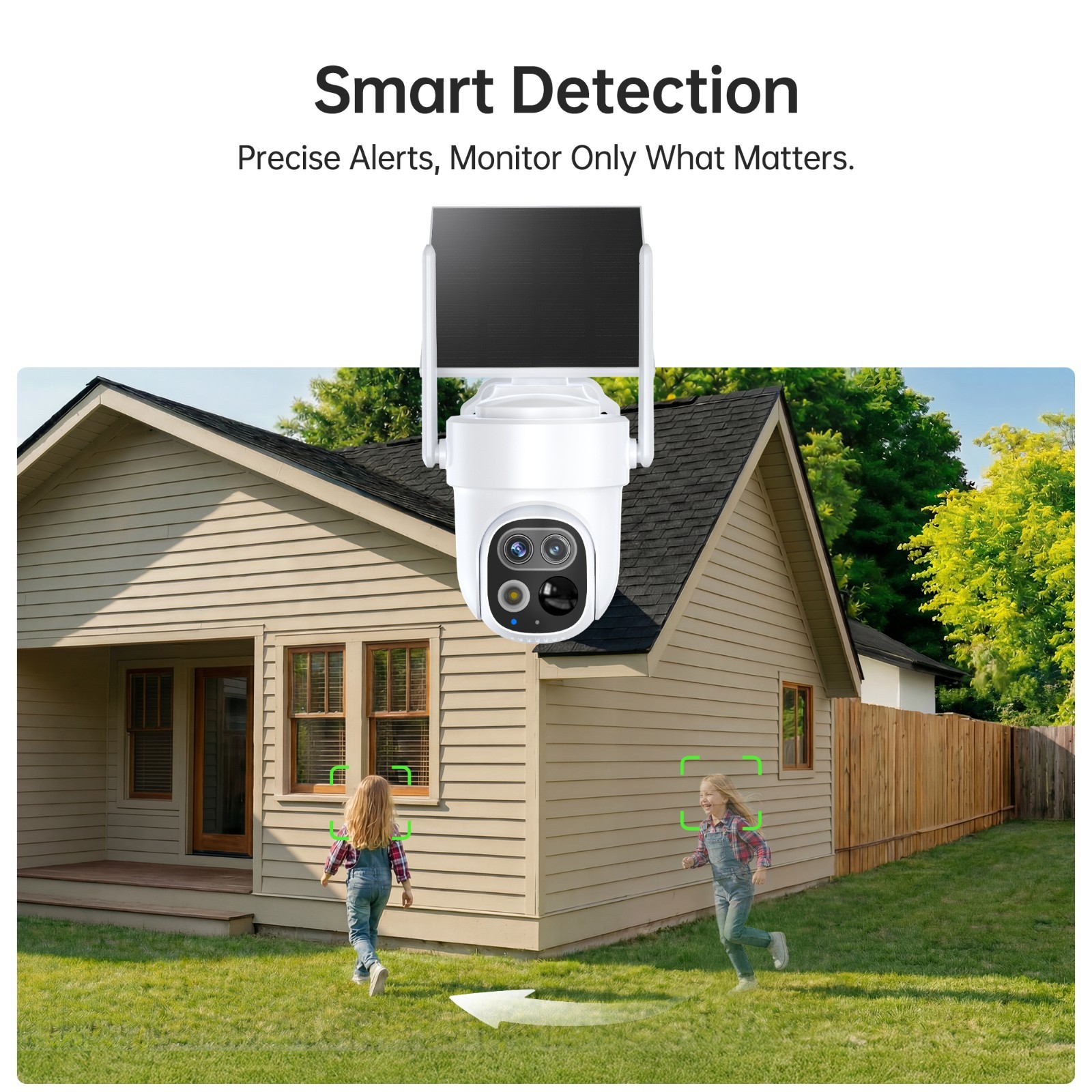 4-Pack Dual-Lens Security Cameras Wireless Outdoor Home Security Camera System
