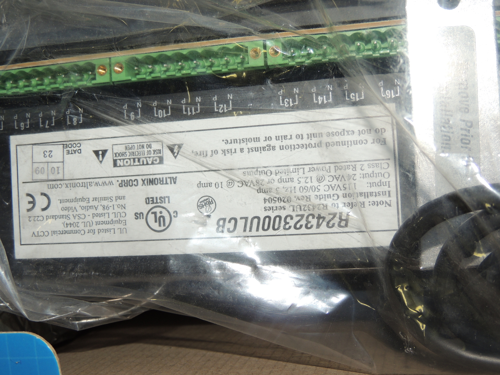 Altronix R2432300ULCB 19″ Rack Mount CCTV Power Supply