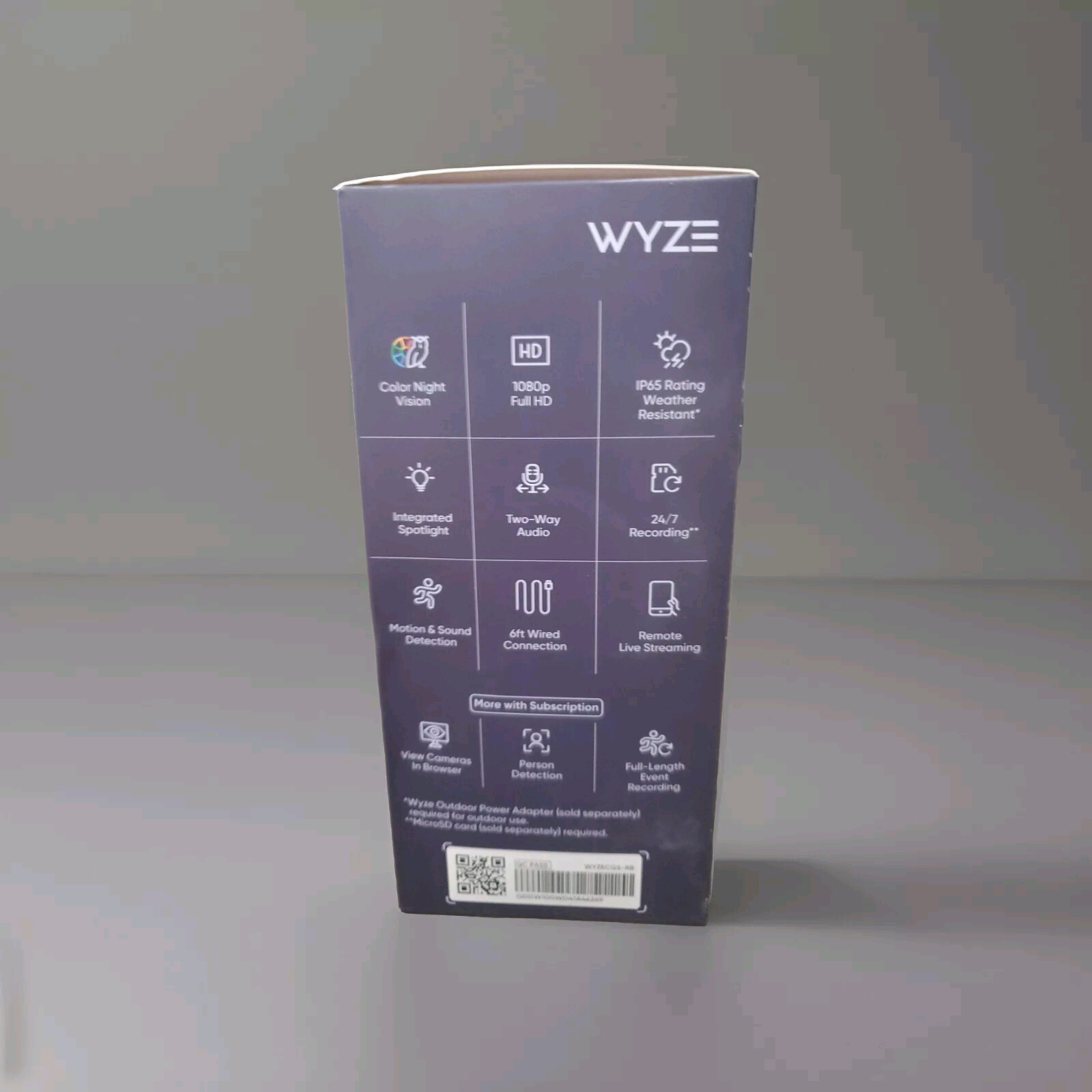 WYZE WYZECGS-RB CAM OG 1080P WIFI SMART SECURITY 3X ZOOM COLOR NIGHT VISION WIRE