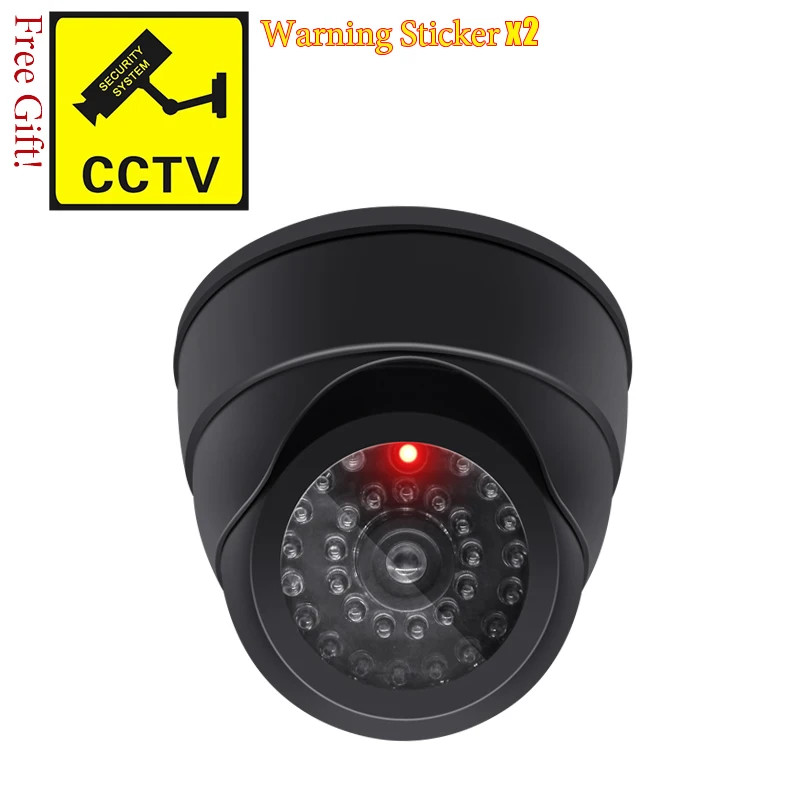 Fake Dome CCTV Dome Camera Fake Flashing LED Outdoor Indoor Battery