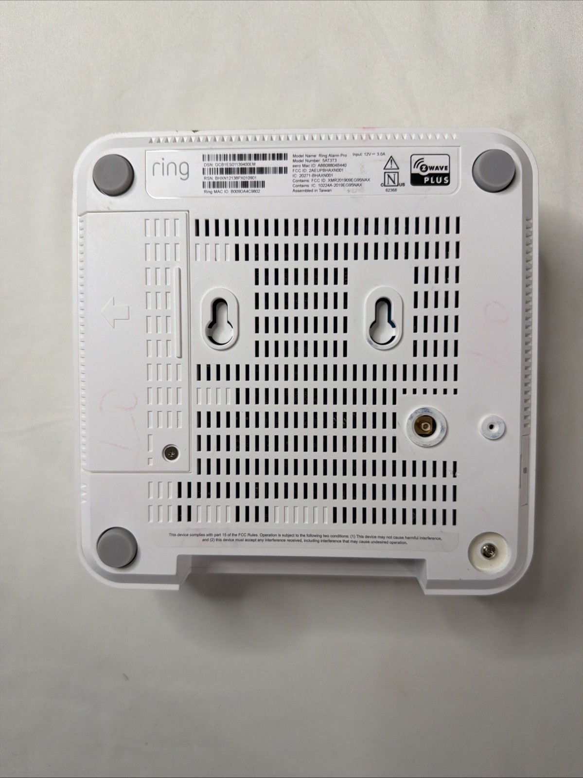 *NO ADAPTER No back up battery* Ring Alarm Pro Base Station (Model 5AT3T3)