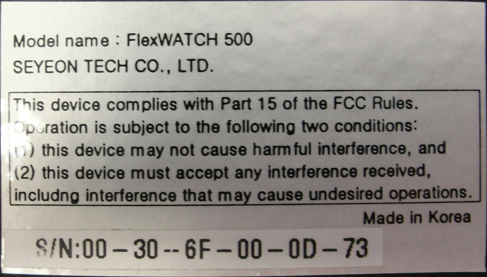 Seyeon Technology FlexWATCH 500 Internet Camera Server Used