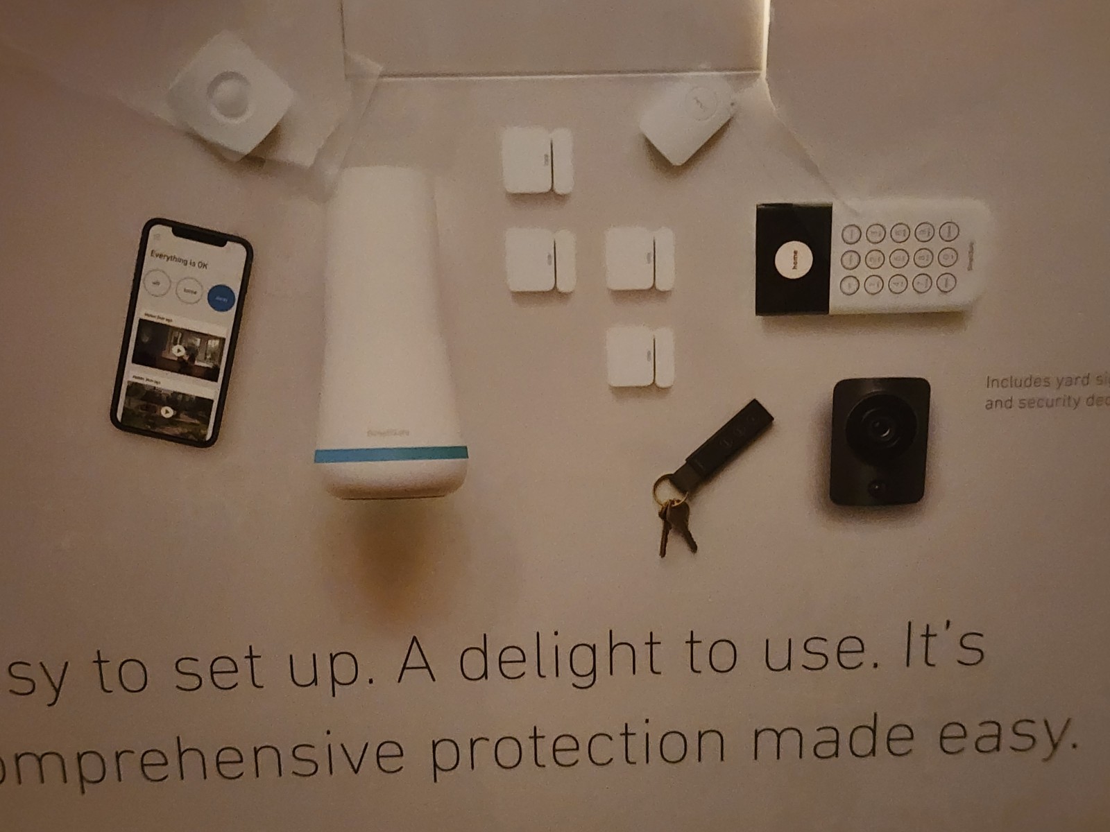 SimpliSafe HSK103 Home Security Kit with HD Camera – White (10 Pieces) (1444290)