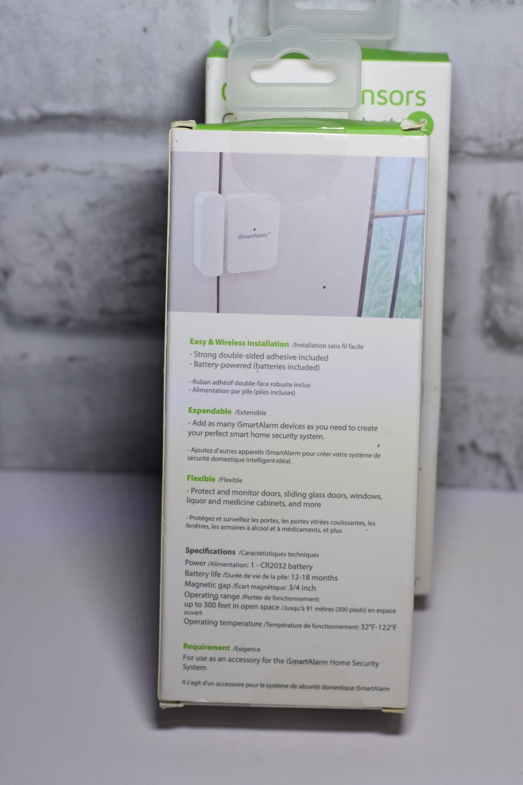 Lot of 2 iSmartAlarm Contact Sensor (2pk, 4 Total) – Wireless – DWS3