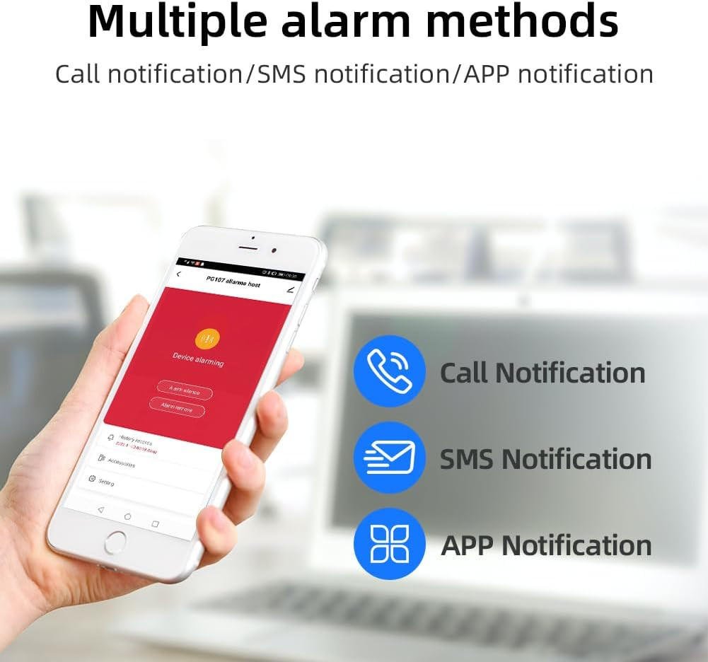 Wireless Home Alarm System, DIY Wifi Alarm System for Home Security with APP Ale