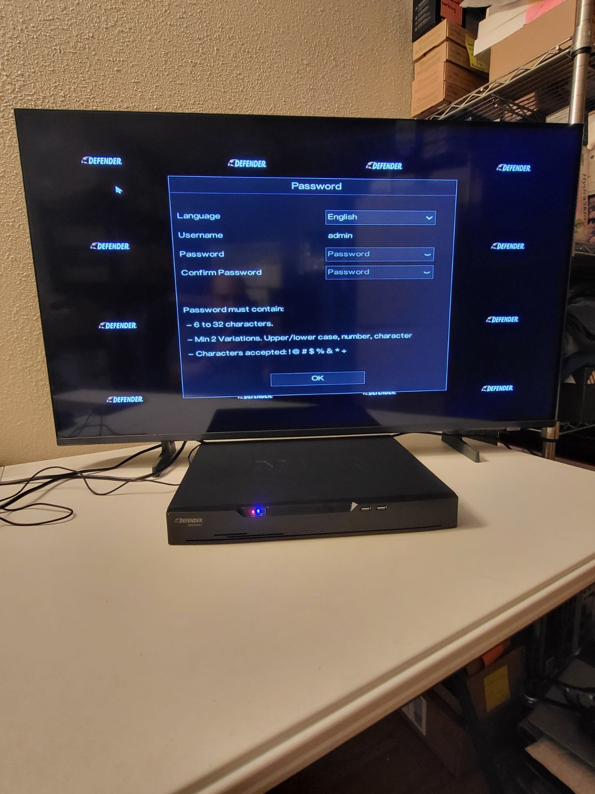 Defender Sentinel NVR, NSNVR-16-A-2T, 4K Ultra HD 16 Ch POE 2TB No Cameras Open