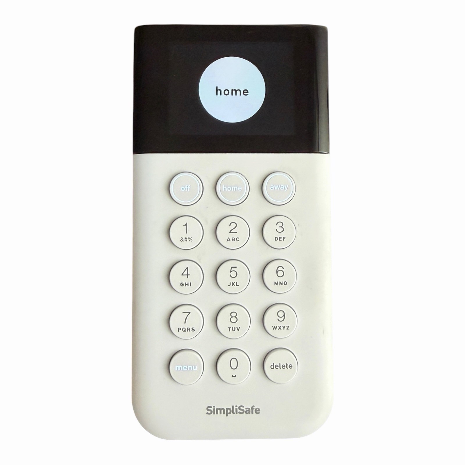 SimpliSafe KP3W Home Security System Touch Keypad Remote & Base Station White