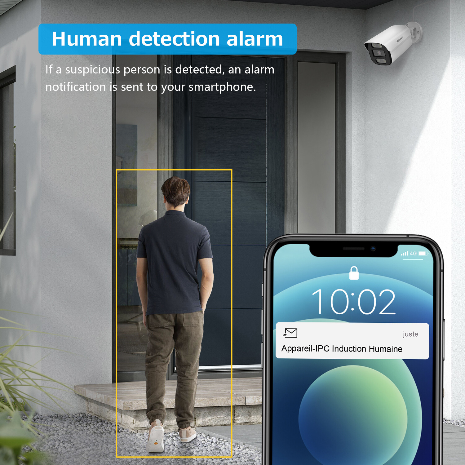Jennov 8MP PoE Security Camera Audio A95 IP Network Outdoor Human Detection IP66