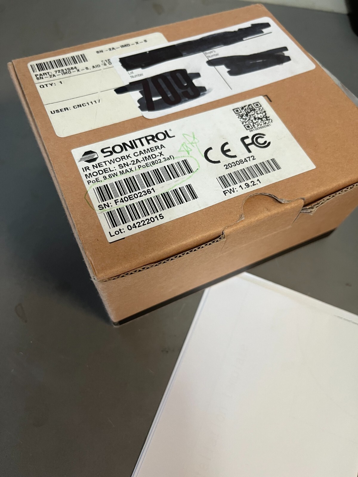 Sonitrol IR Network Camera 2MP SN-2A-IMD-X 12V 5W PoE 802.3af