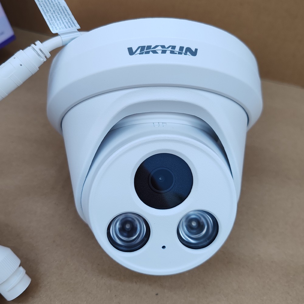 Vikylin 4K 16CH 16POE NVR CCTV System 8MP Camera Outdoor Full Color+IR Audio Lot