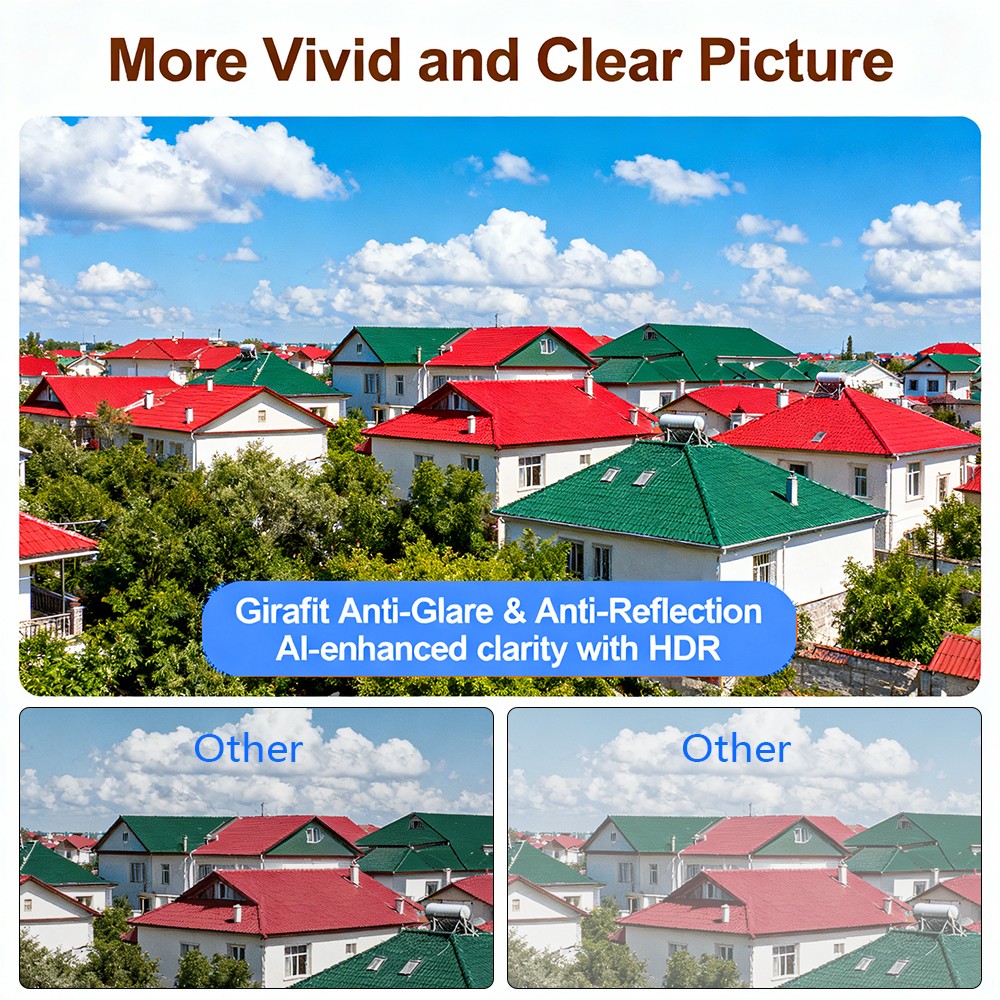 3MP 2K Window Camera, 2.4GHZ & 5GHZ WiFi Indoor Cameras for Home Security US
