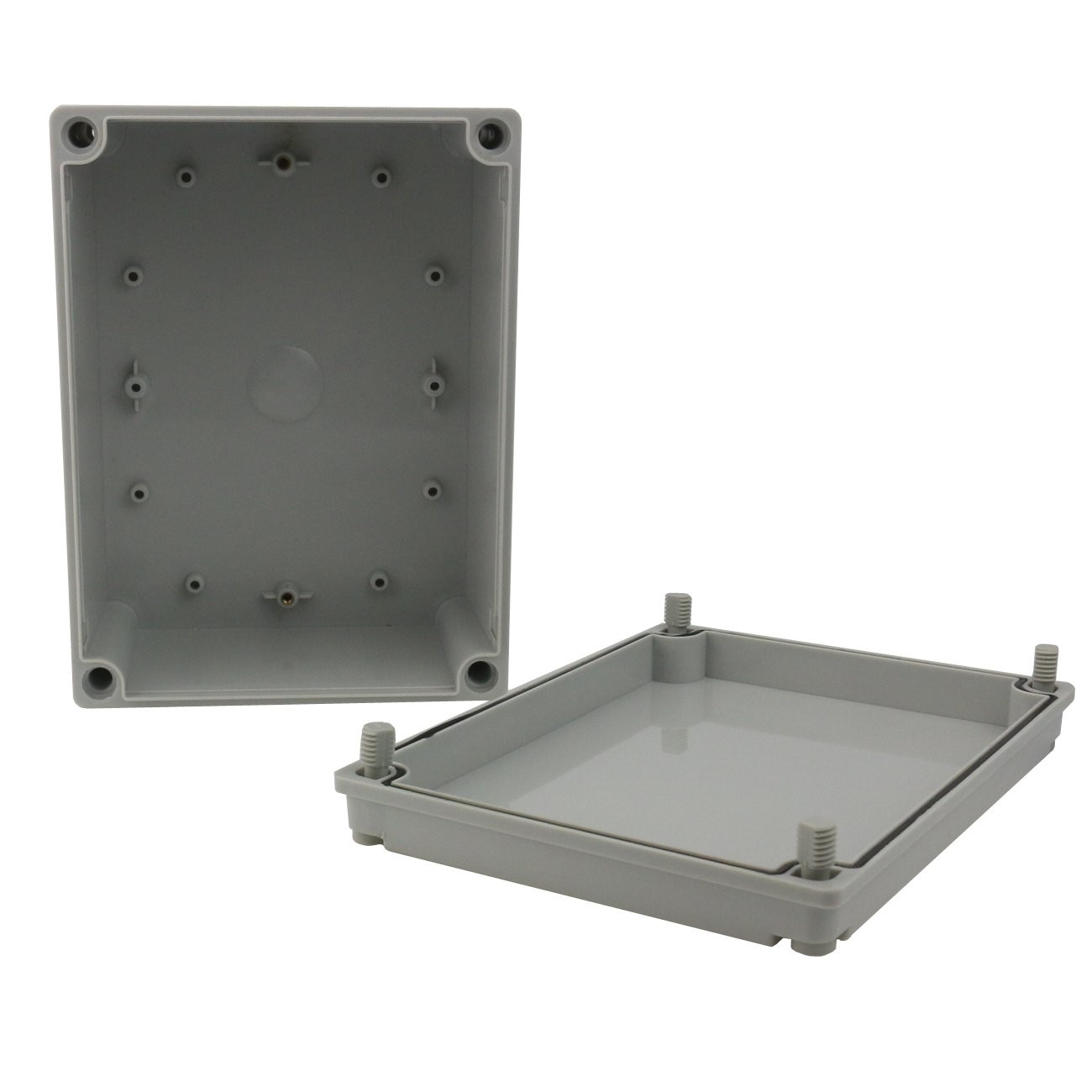 Ogrmar Plastic Dustproof IP65 Junction Box DIY Case 8″x 6″x 4″, Grey