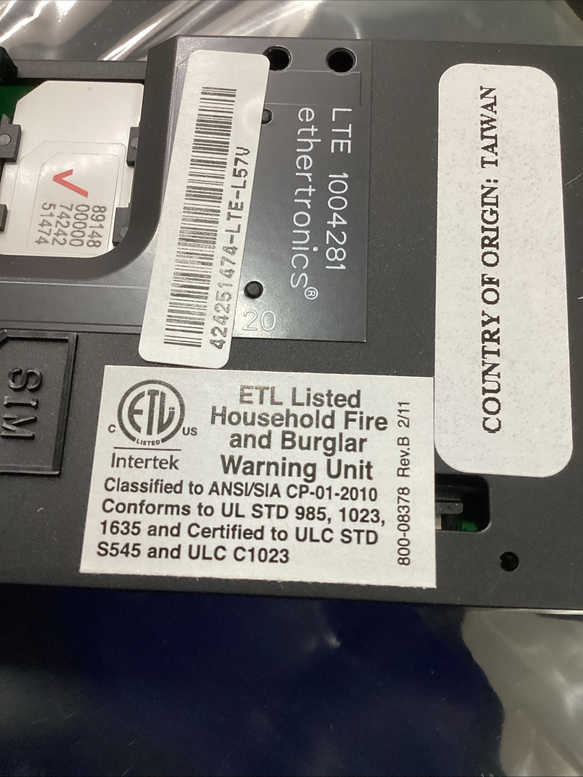 Honeywell Home LTE-L57V Lynx Touch LTE Communicator ? NEW