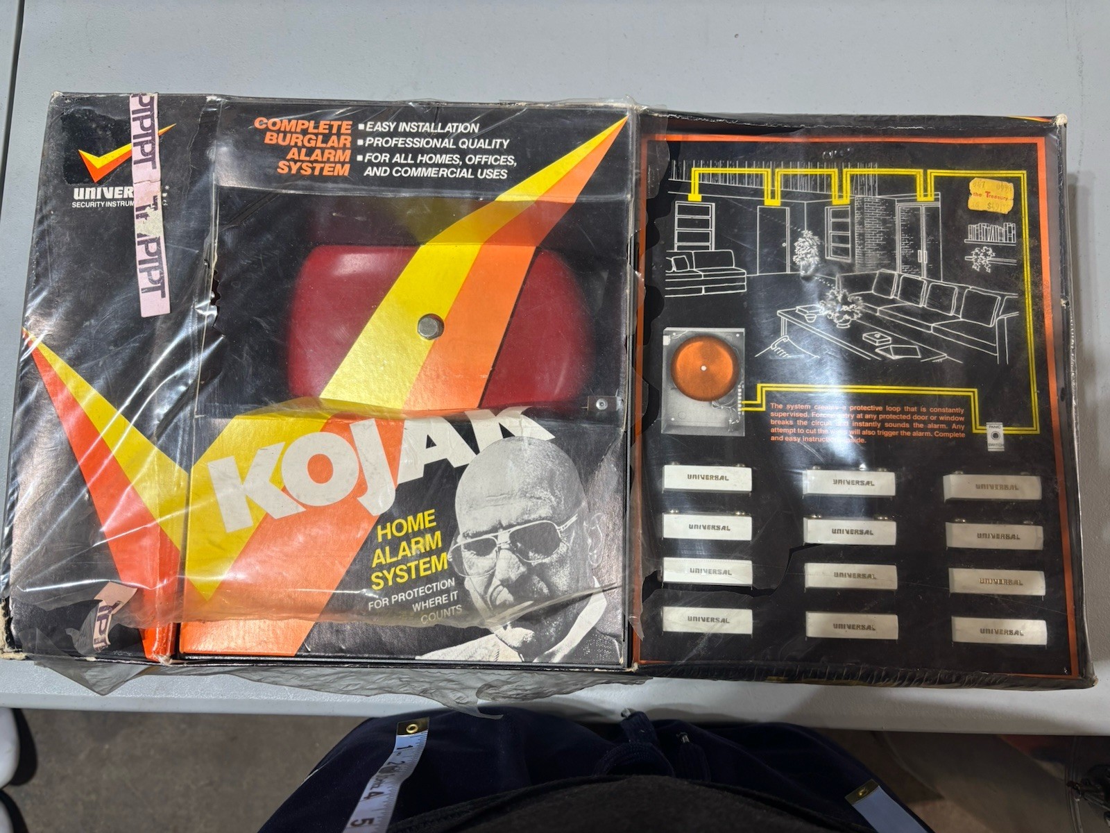 Vintage 1978 Universal Security Kojak Home Alarm Security System