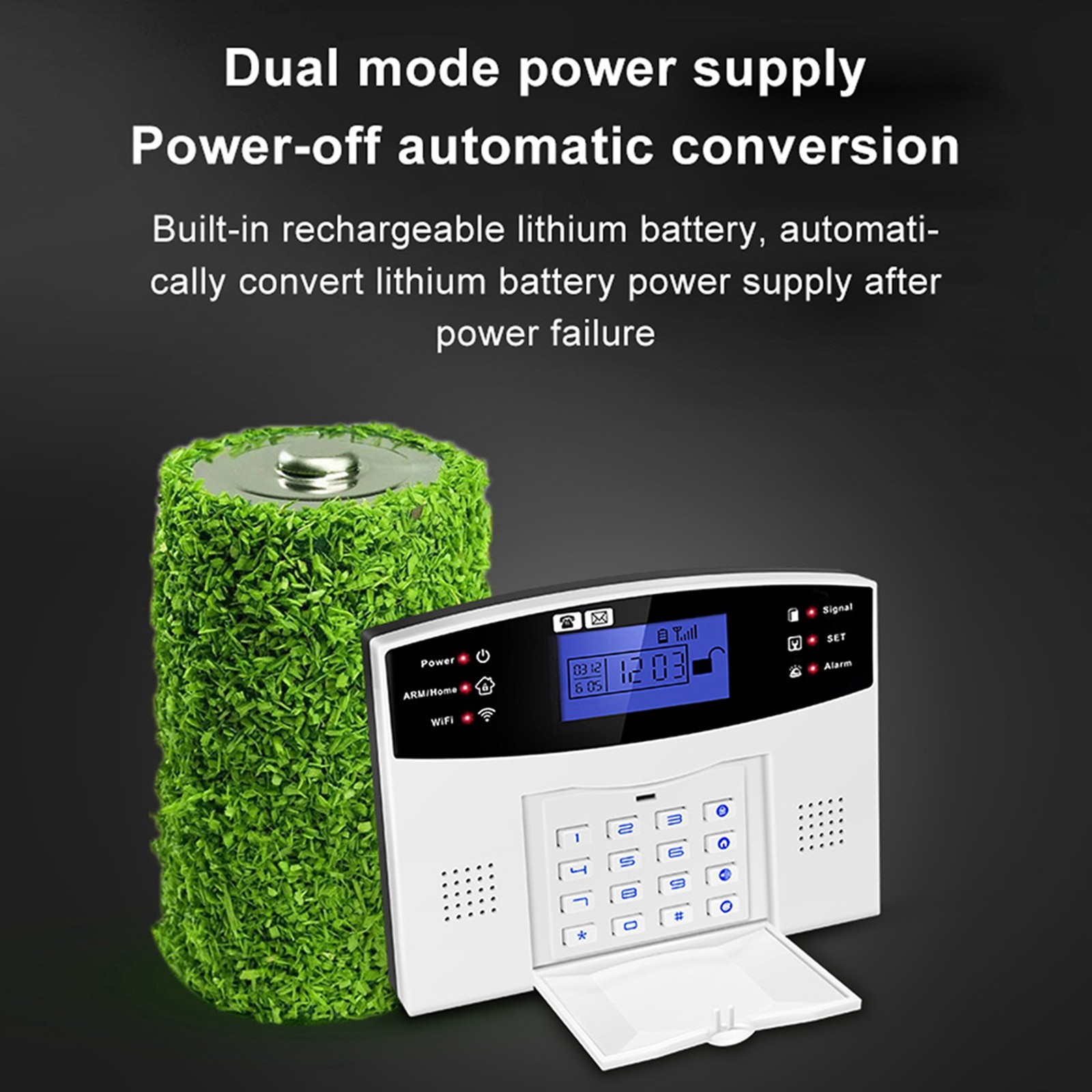 Security Alarm System Kit 8 Wireless Remote Controllers WiFi GSM V1