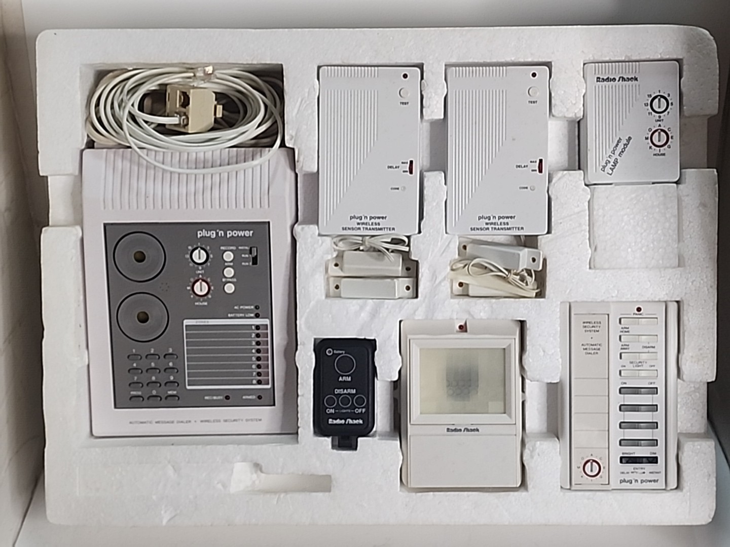 Vintage Radio Shack Wireless Home Security System w/ Phone Dialer 61-2610 (BT3)