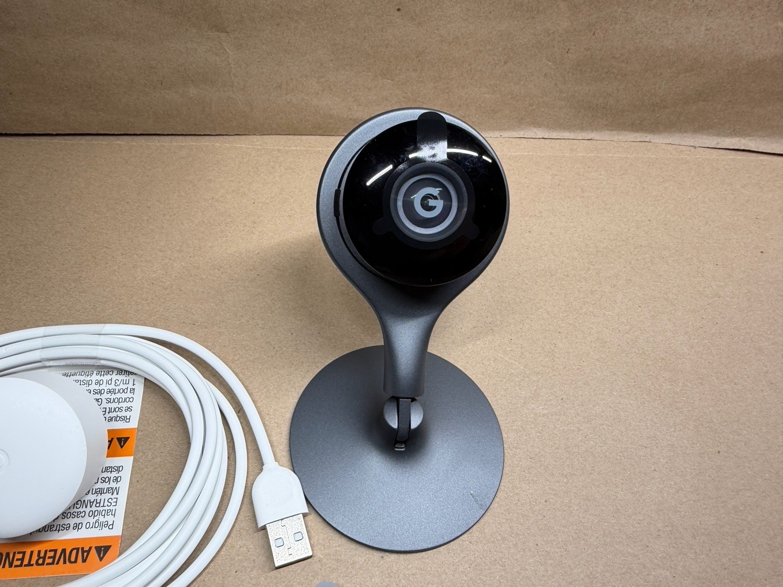 Google Nest Cam Indoor Security Plug-in Wi-Fi Camera NC1102ES A0005 Tested Works