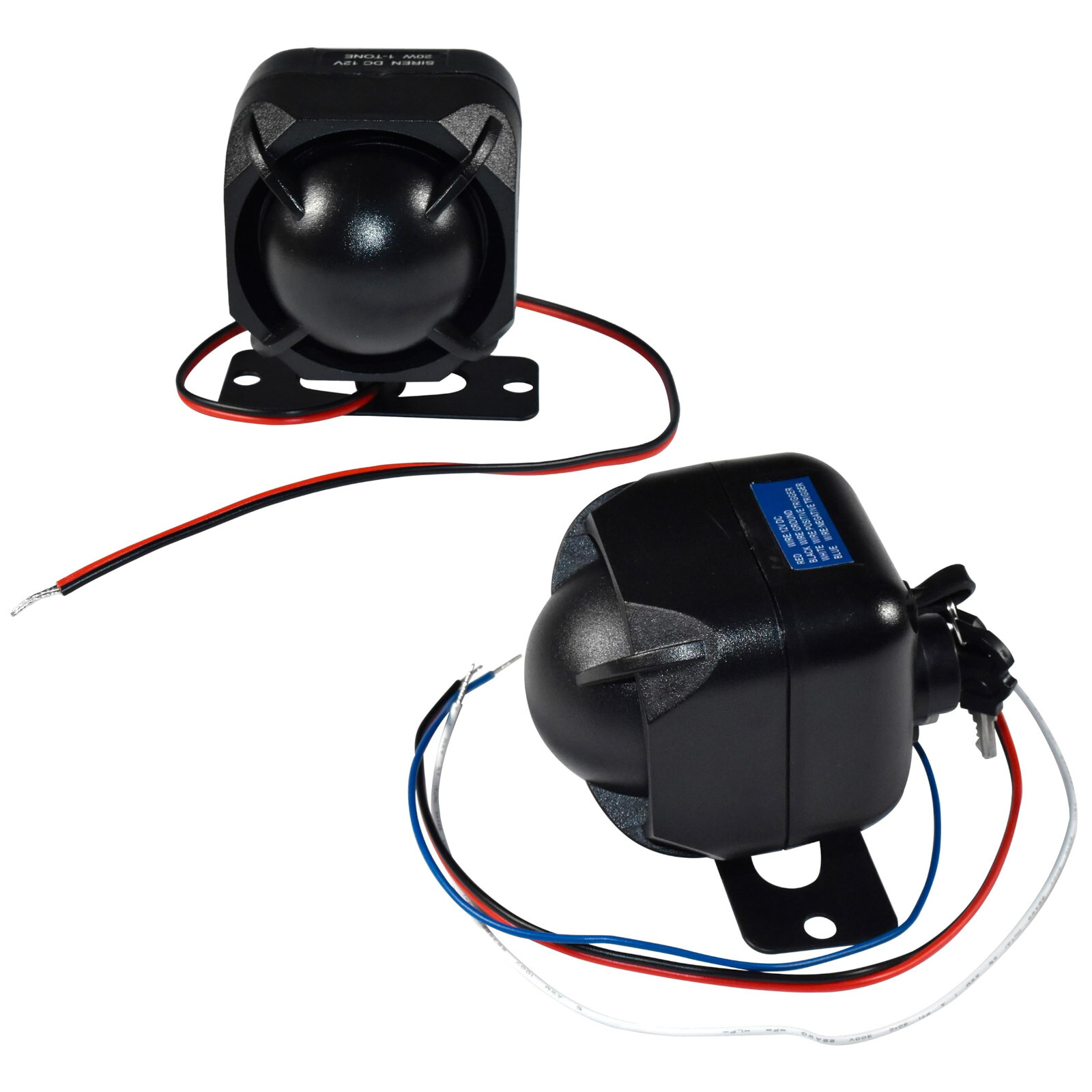 Security Alarm Siren 20W DC12/24V for Any Security 12V System 115dB with Bracket