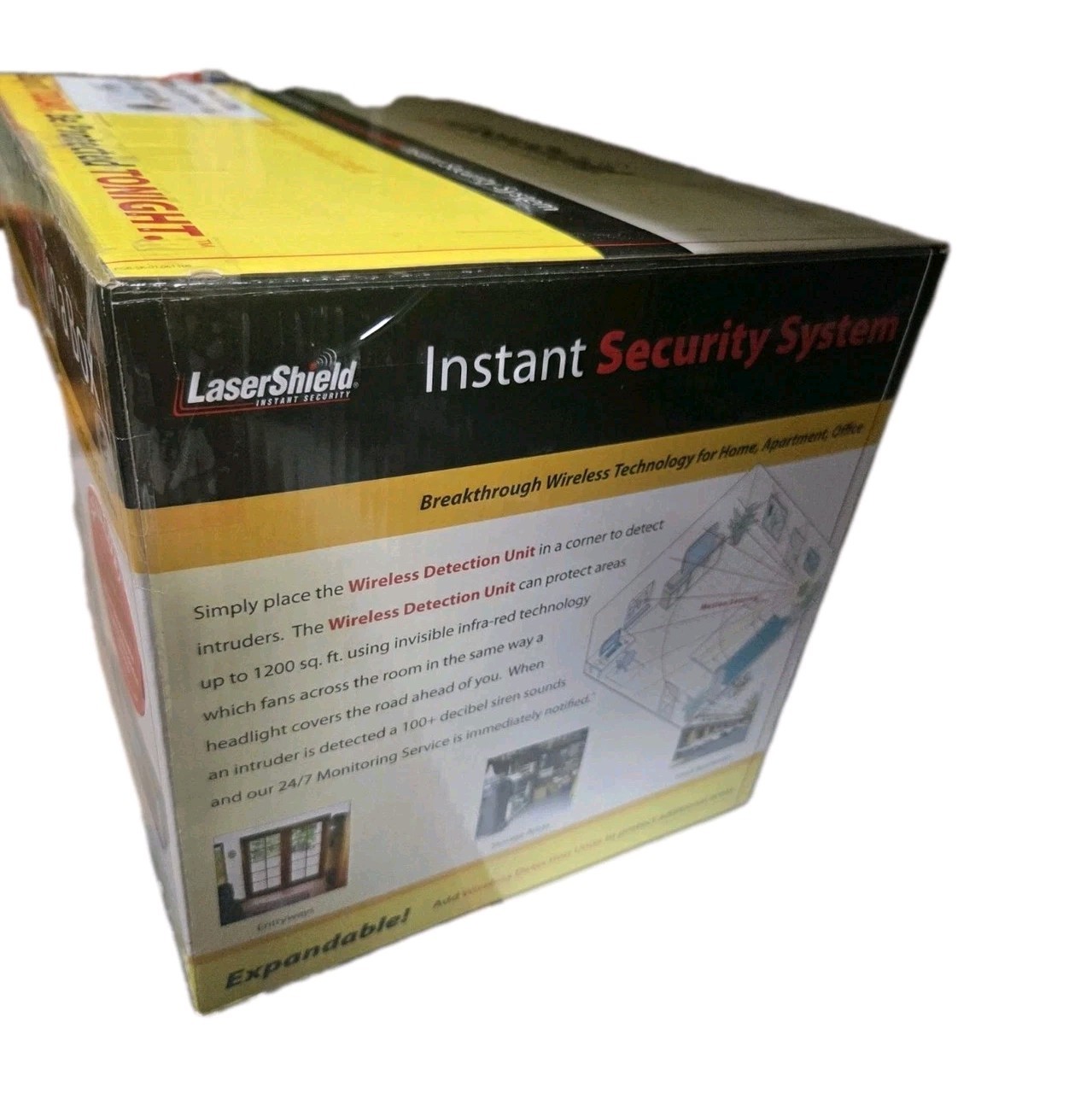 LaserShield Home Security in a Box Plug-N-Go System • NEW • Alarm Kit