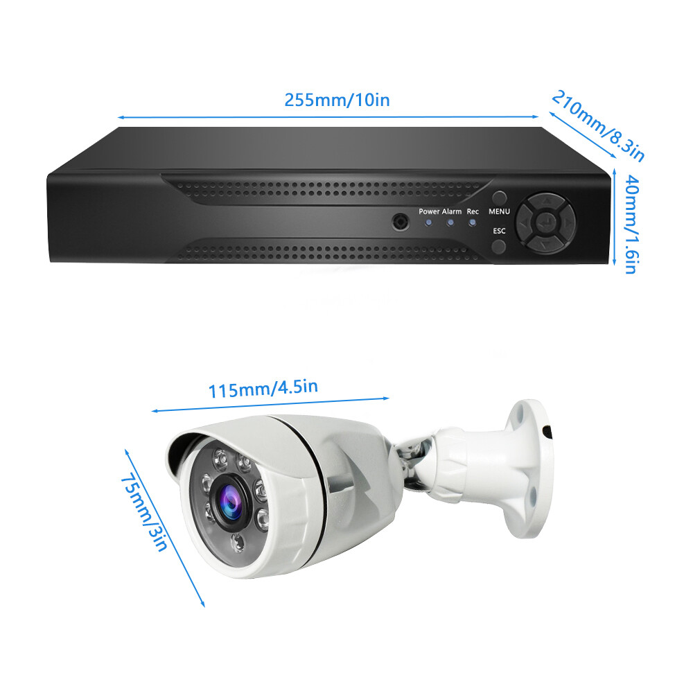 Camaras De Seguridad Para Casa Oficina Home Security Camera System 4 Cameras
