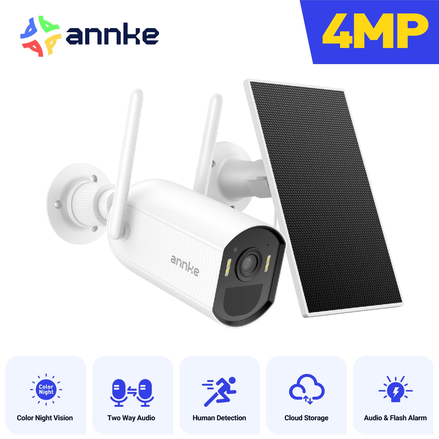 ANNKE 1080P HD Two-Way Audio Wireless Doorbell Camera Motion Detection Alexa