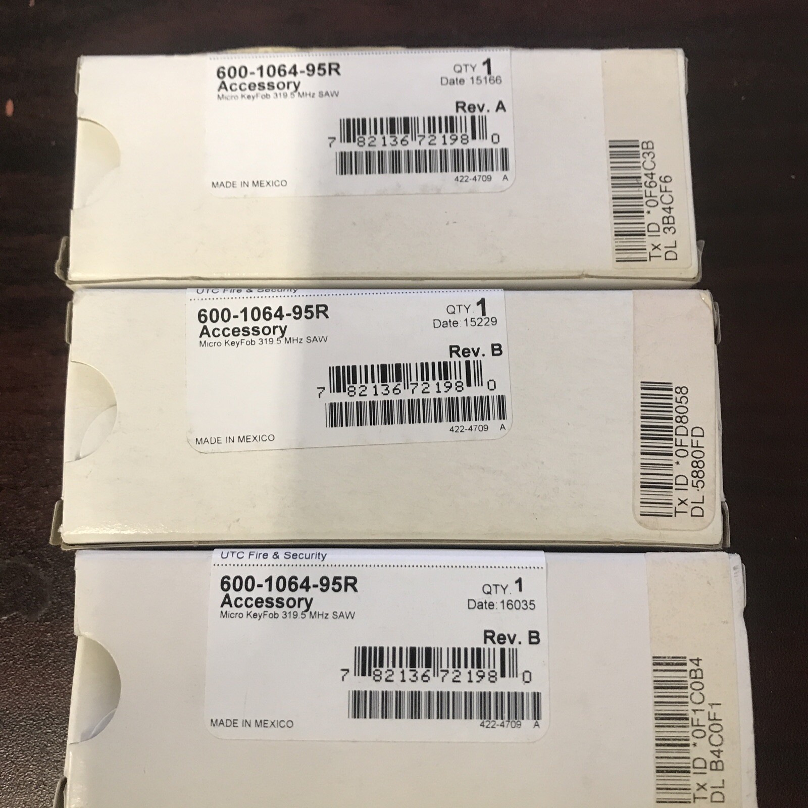 Brand New GE 600-1064-95R Micro 4 Button Wireless Remote Keyfob, Simon, Battery